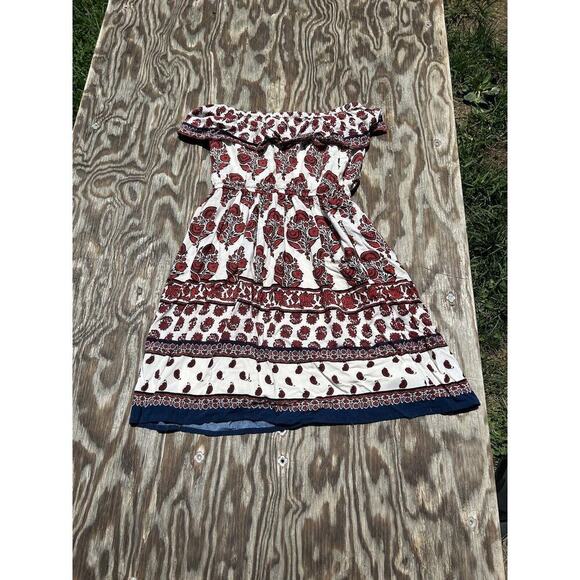 Mossimo Supply Co Womens‎ Dress Sz Xs Strapless Dress Boho Indie Summer Spring - Picture 4 of 9